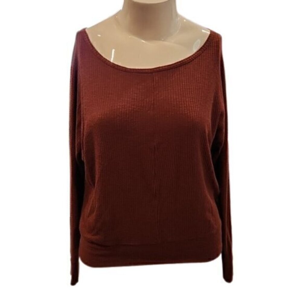[Gap] Burnt Orange Ribbed Long Sleeve Sweater - Size XL